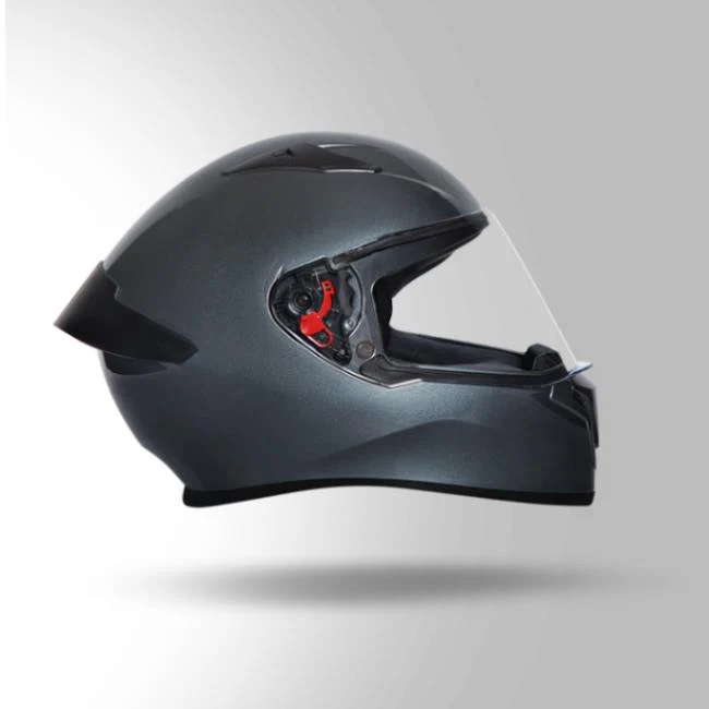 Studds Thunder Gun Grey With Spoiler - Full Face Helmets - Image 4