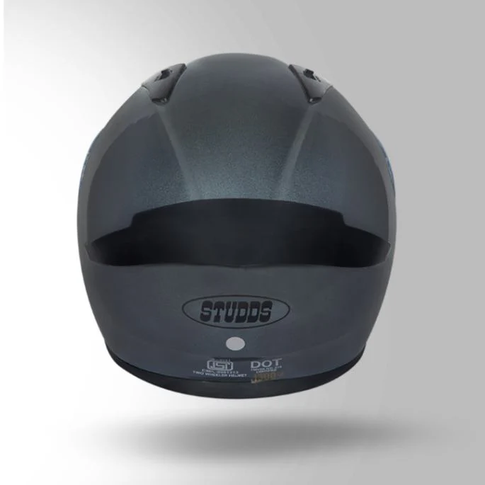 Studds Thunder Gun Grey With Spoiler - Full Face Helmets - Image 5