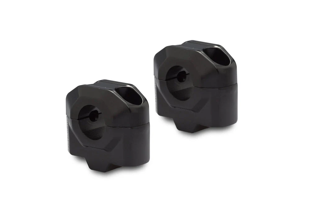 SW-Motech 25mm Handlebar Risers for 22mm Handlebars – Black - LEH.00.039.22001.25/B