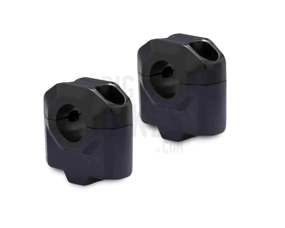 SW-Motech 30mm Handlebar Risers for 28mm Handlebars – Black - LEH.00.039.24100.30/B