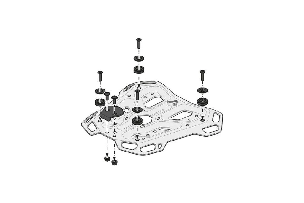 SW-Motech Adventure Luggage Rack for Honda Africa Twin Adventure Sports - GPT.01.942.19000/B - Image 4