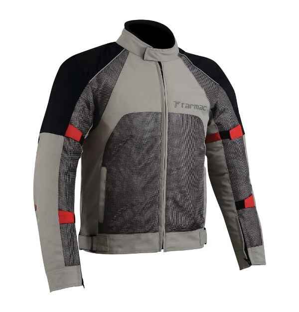 Tarmac Drifter Grey/Black/Red Level 1 Mens Riding Jacket - Image 3