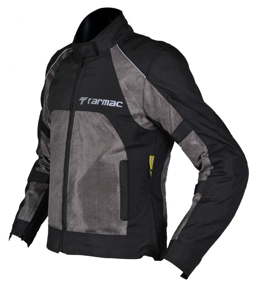 Tarmac Drifter II Black and Grey Riding Jacket for Men - Level 2 - Image 3