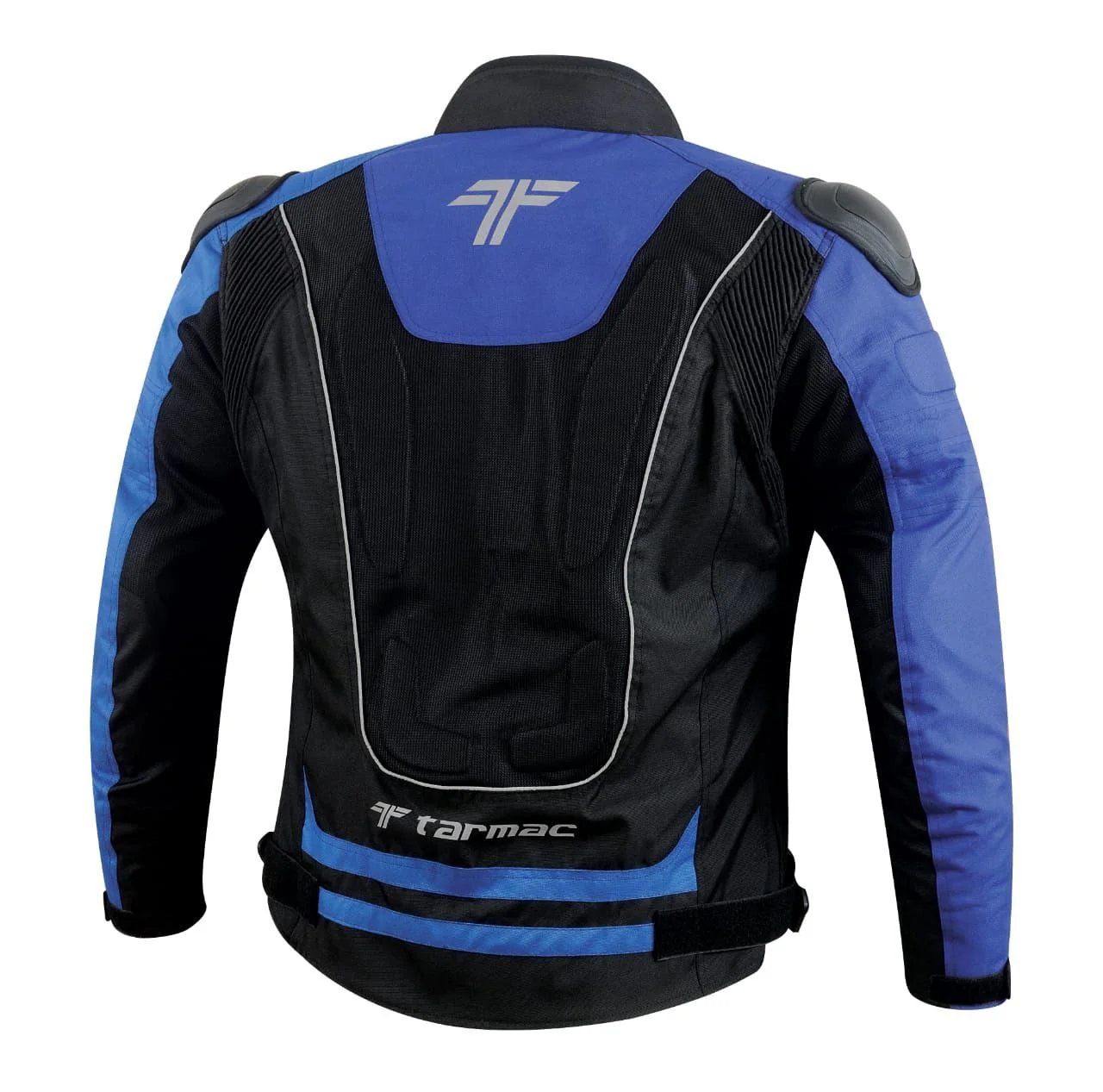 Tarmac One III Black/Sky Blue/Royal Blue Level 2 Riding Jacket with PU Chest Protectors - Image 5