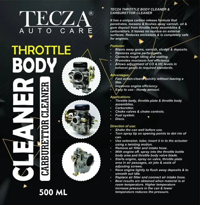 Tecza Throttle Body Cleaner 500ML - Image 2
