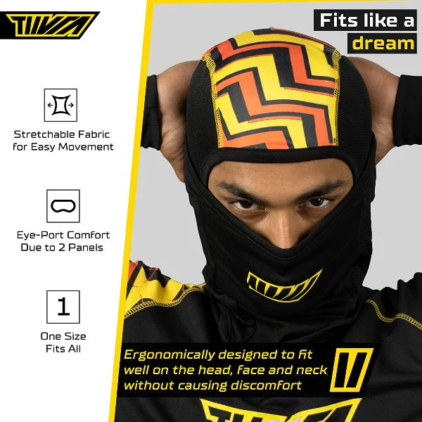 Tiivra Buzzy Balaclava (Black Yellow) - Image 4