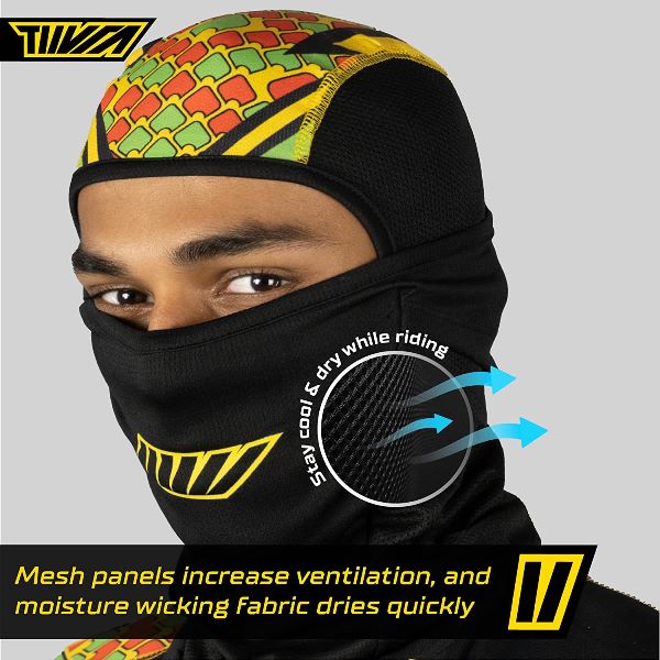 Tiivra RazzTazz Balaclava (Black Yellow) - Image 3