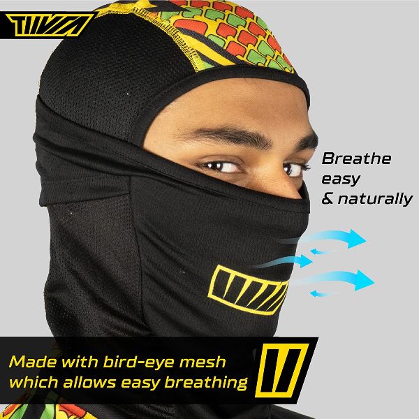 Tiivra RazzTazz Balaclava (Black Yellow) - Image 4