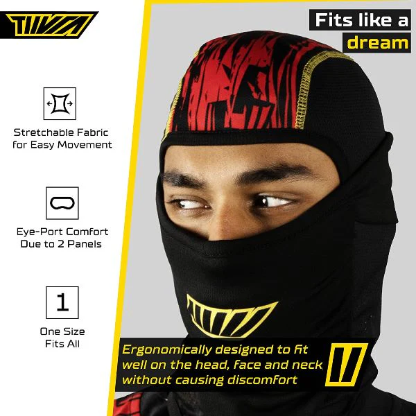 Tiivra Sabre Balaclava (Black Yellow) - Image 6