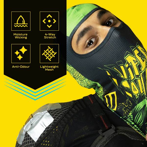 Tiivra Viper Squad Balaclava (Green) - Image 2