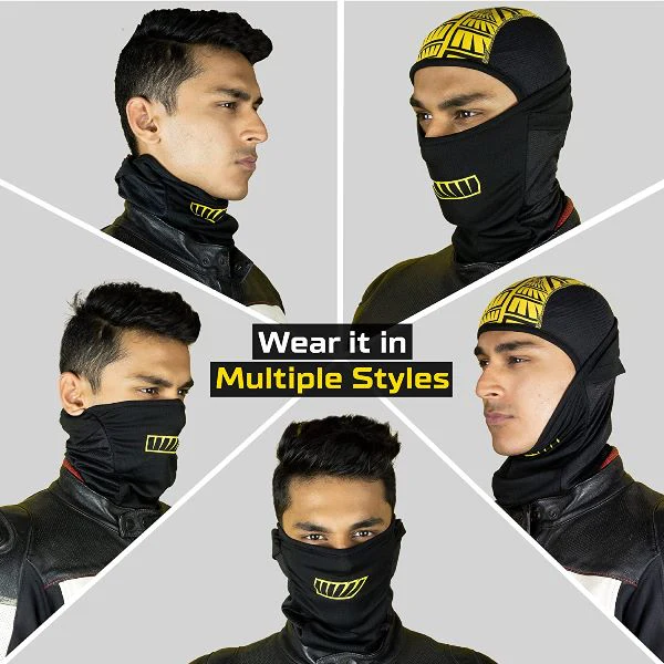 Tiivra XRoads Balaclava (Black Yellow) - Image 3