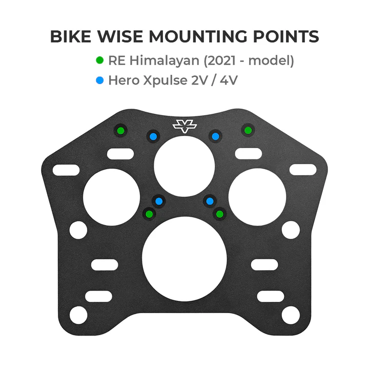 ViaTerra Top Box Adapter Plate for Hero Xpulse 200 - Image 6