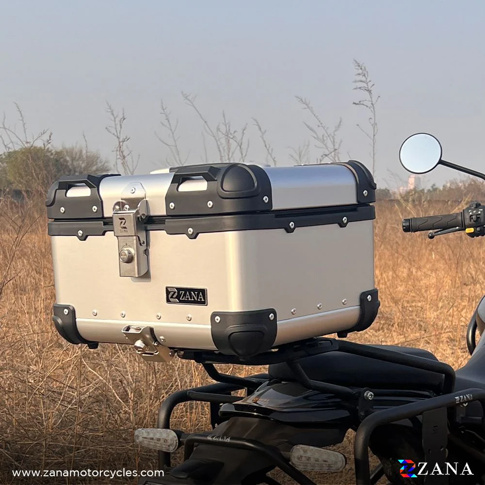 TOP BOX ALUMINIUM BLACK ( 35ltr ) R-FLAT FOR HIMALAYAN 452 - ZI-TB-004 - Image 3