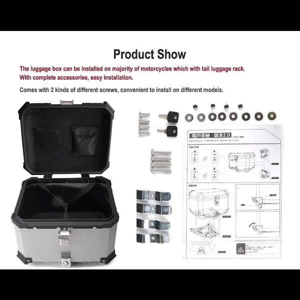 Top Box For Luggage 45l Imported Quality - Image 8