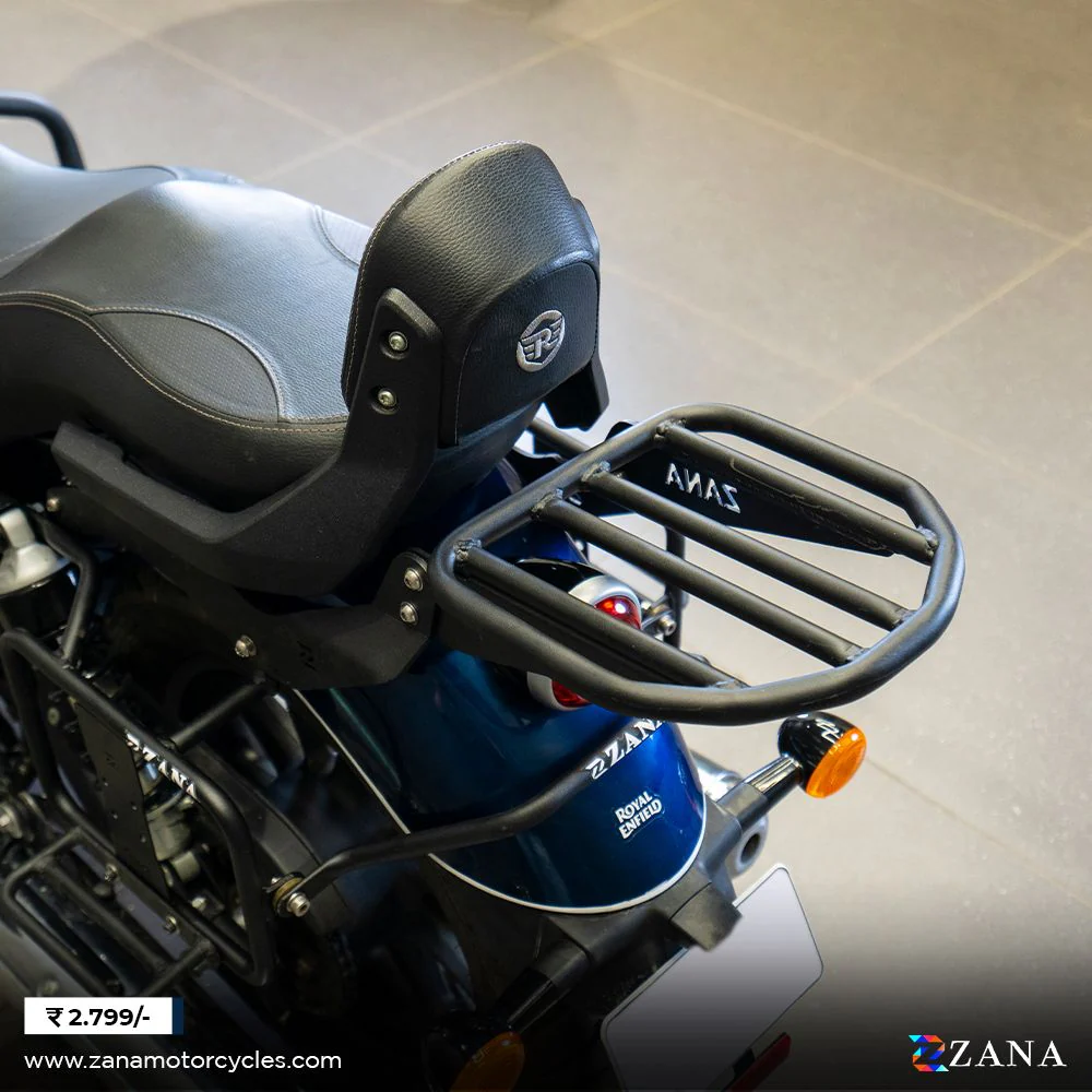Top Rack Compatible with Royal Enfield Backrest for Super Meteor 650 by ZANA-ZI-8350 - Image 3