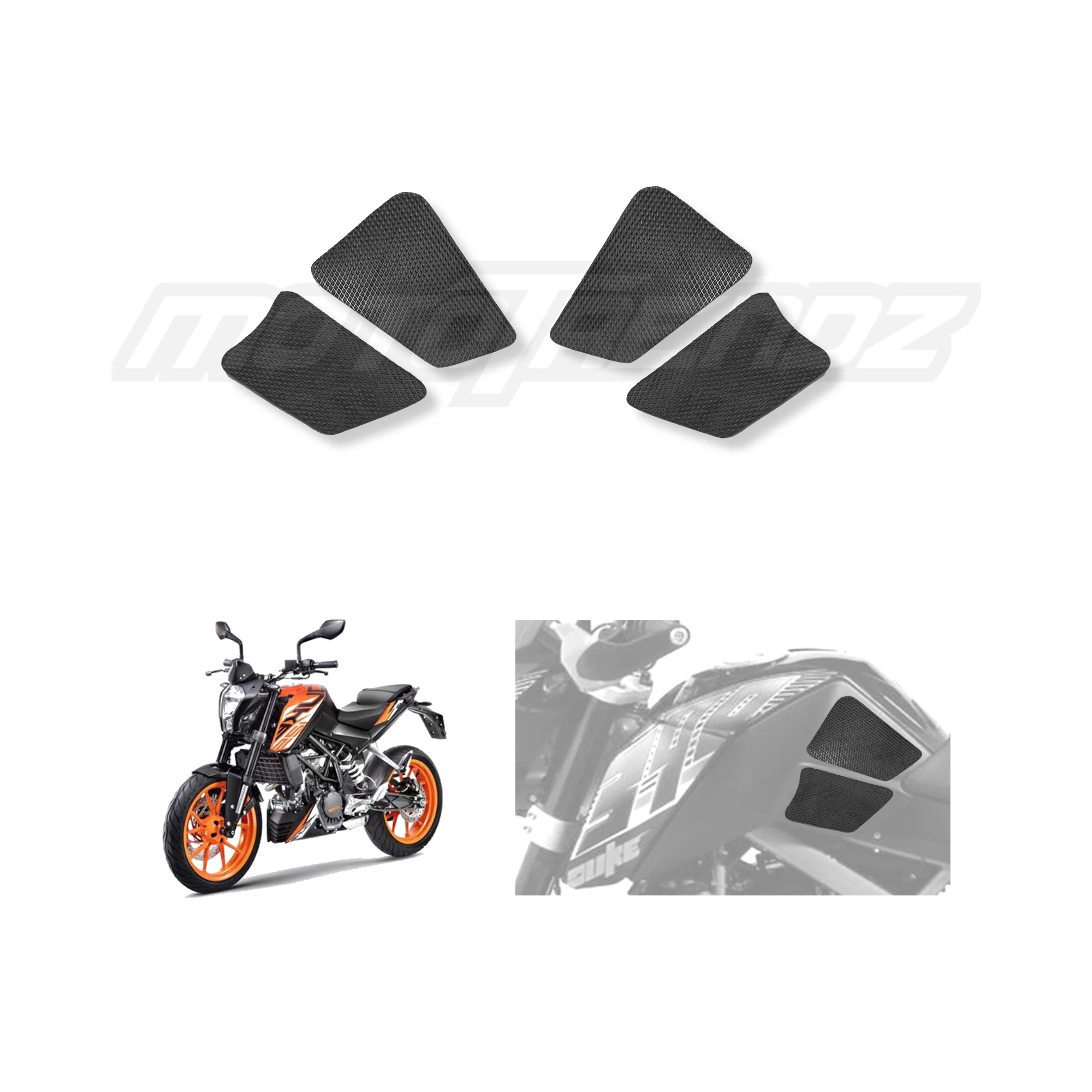 Traction Pads for KTM DUKE (Old Version) 125 / 200 / 390 - Mototrendz - Image 3