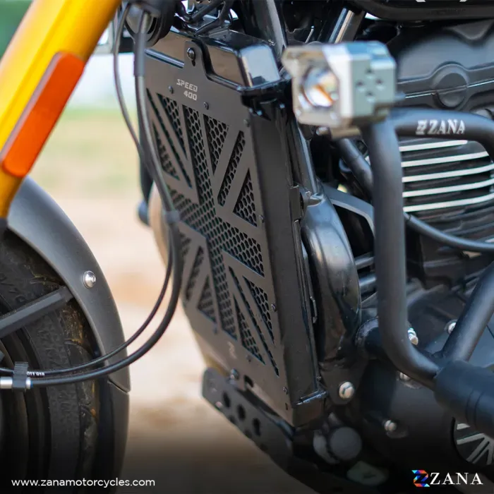 Triumph Speed 400 - Radiator Grill - UK Flag Black - ZI-8368 - Image 5