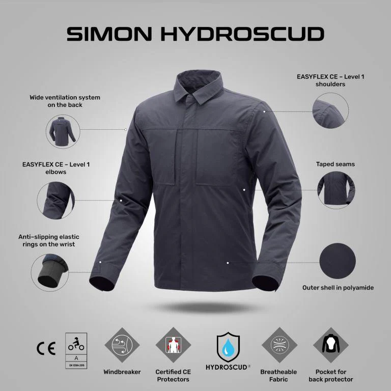 Tucano Urbano Simon Hydroscud® Jacket - DARK BLUE - Image 3