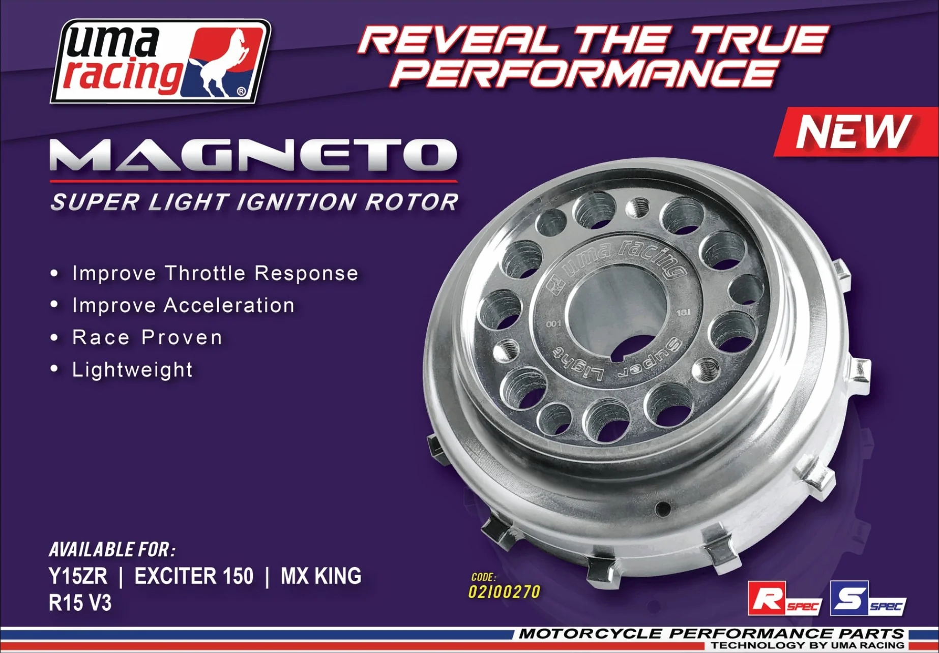UMA Racing Super Light Igniton Rotor R15V3 MT15 02I00270