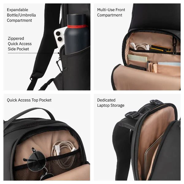 Vantora Lexor Backpack (Carbon-Black) - Image 5