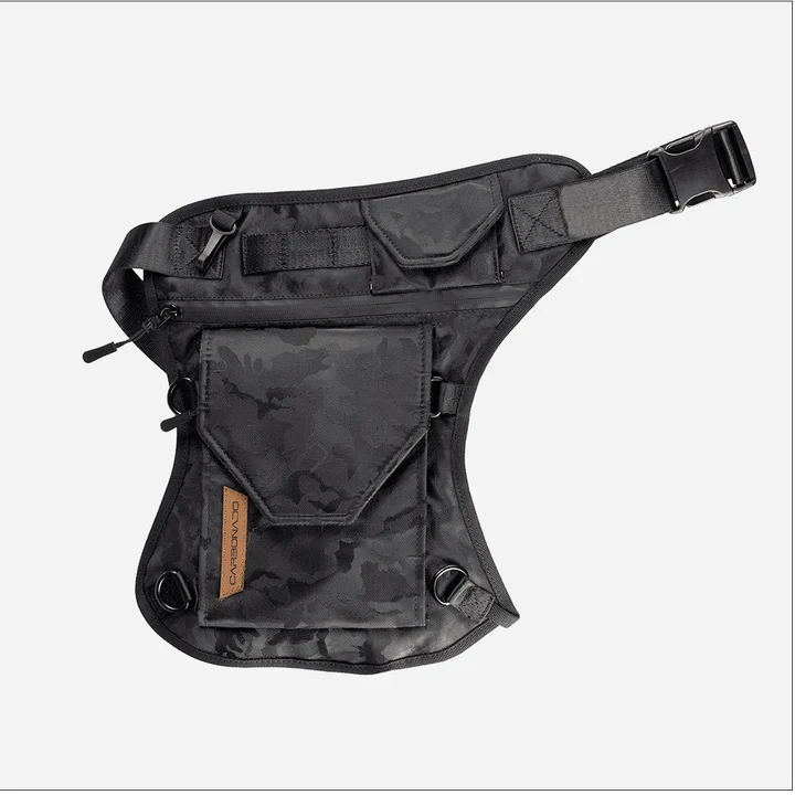 Carbonado Vector Drop Leg Pouch / Cross Body Sling Bag - Black Camo