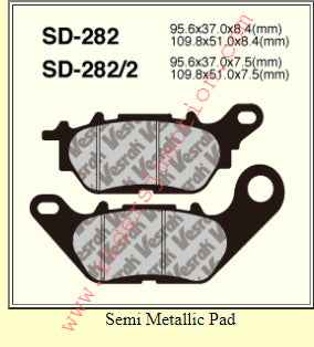 Vesrah SD-282 Ceramic Brake Pad - Image 2