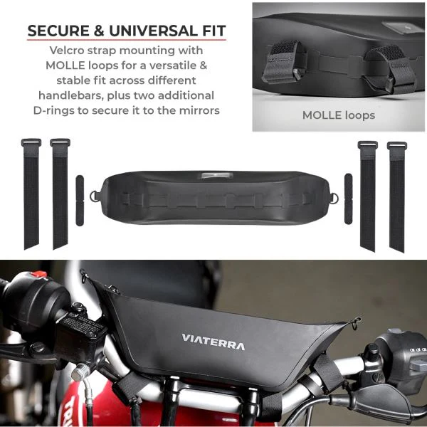 Viaterra-100% Waterproof Handlebar Bag - Image 5