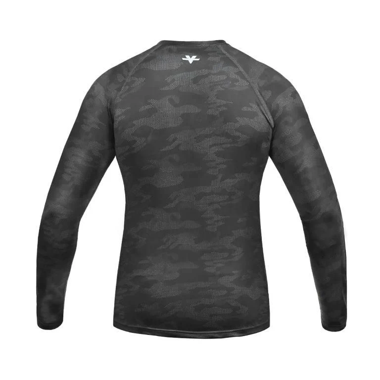 Viaterra 2nd Skin Base Layer - Top - Grey Camo - Image 3