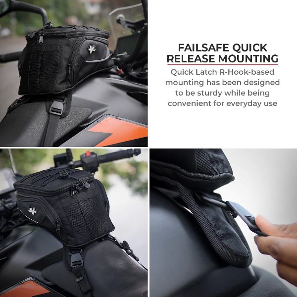 Viaterra Ace Universal Motorcycle Tank Bag (Strap Based) - Image 13
