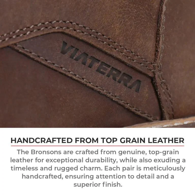 Viaterra Bronson - Retro Motorcycle Riding Boots For Men (Brown) - Image 7