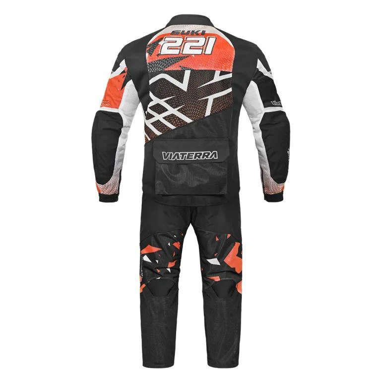 Viaterra Corbett Off-Road Suit - Black Orange - Image 2