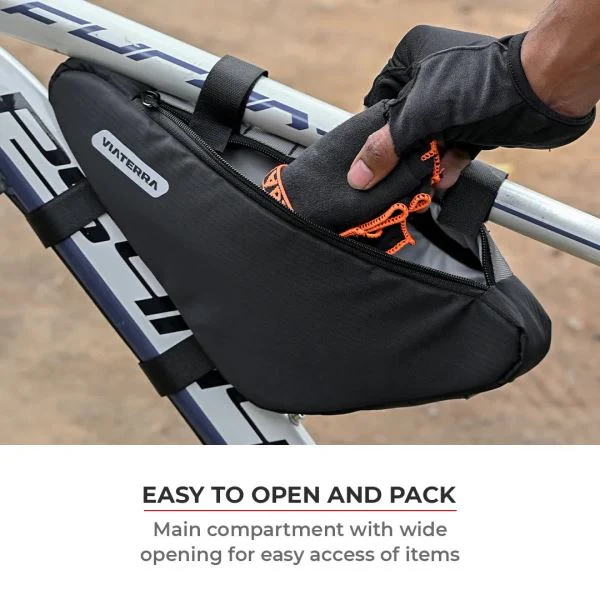 Viaterra-Cycling Frame Bag (Grey) - Image 7