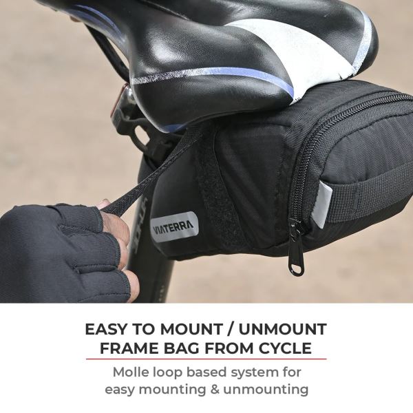 Viaterra-Cycling Saddle Bag (Grey) - Image 5