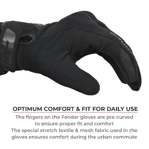 Viaterra Fender - Daily Use Motorcycle Glove - Orange - Image 6