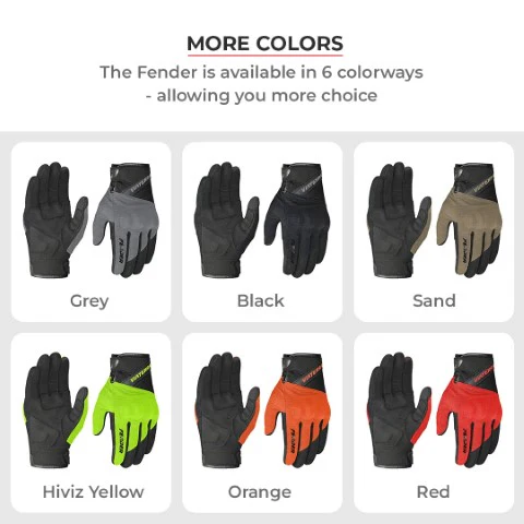 Viaterra Fender - Daily Use Motorcycle Glove - Red - Image 8