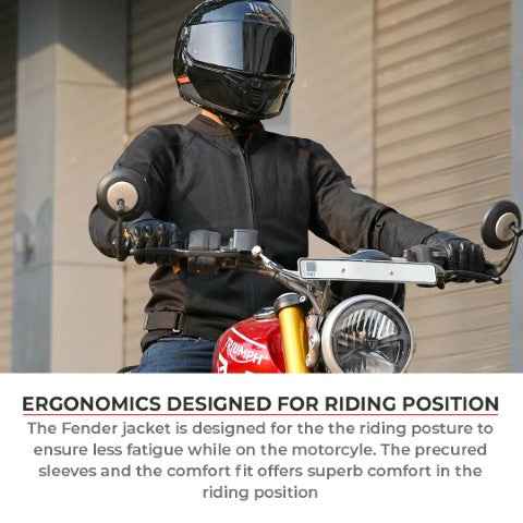 Viaterra Fender Urban Mesh Riding Jacket (with base layer) - Black - Image 9