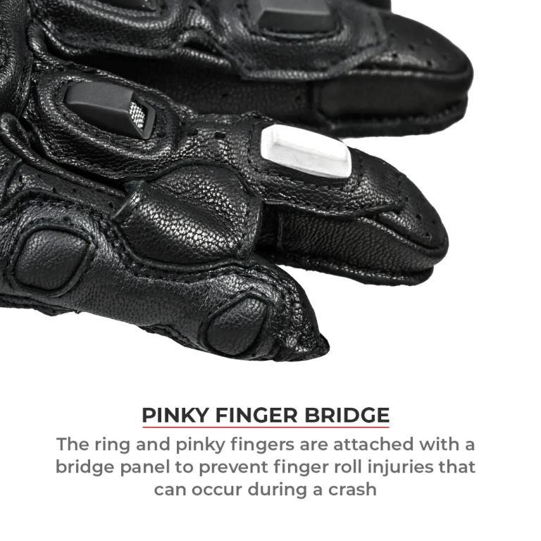 Viaterra Grid Mk3 – Full Gauntlet Riding Gloves - Red - Image 12