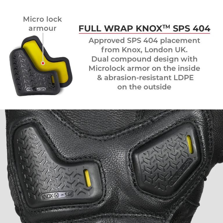 Viaterra Grid Mk3 – Full Gauntlet Riding Gloves - Yellow - Image 14