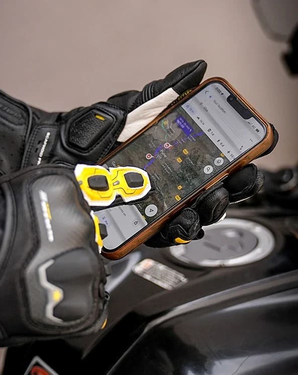 Viaterra Grid Mk3 – Full Gauntlet Riding Gloves - Yellow - Image 17