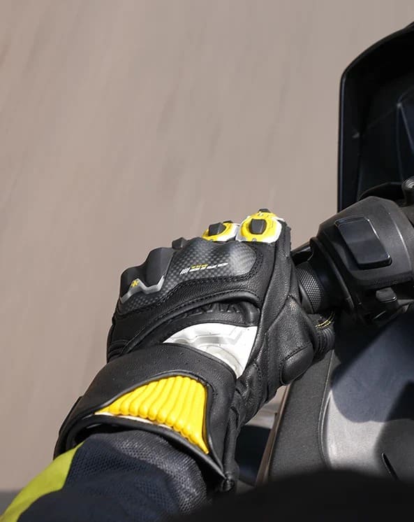 Viaterra Grid Mk3 – Full Gauntlet Riding Gloves - Yellow - Image 21