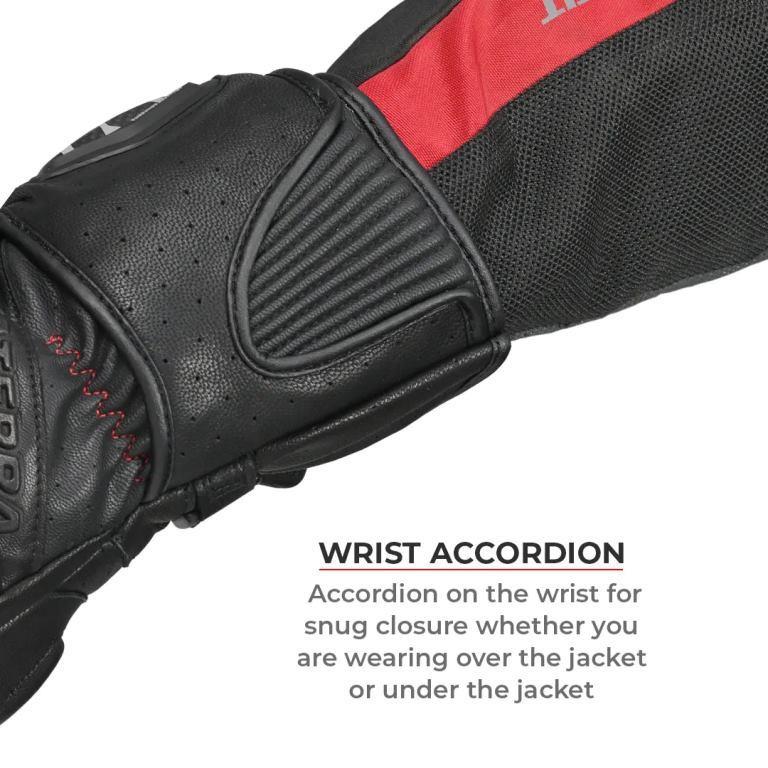 Viaterra Grid Mk3 – Full Gauntlet Riding Gloves - Yellow - Image 7