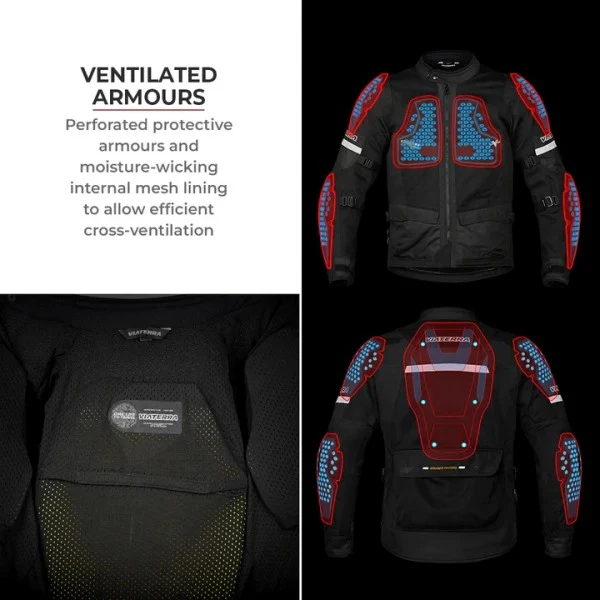 Viaterra Kruger Air Touring Jacket-Red - Image 4