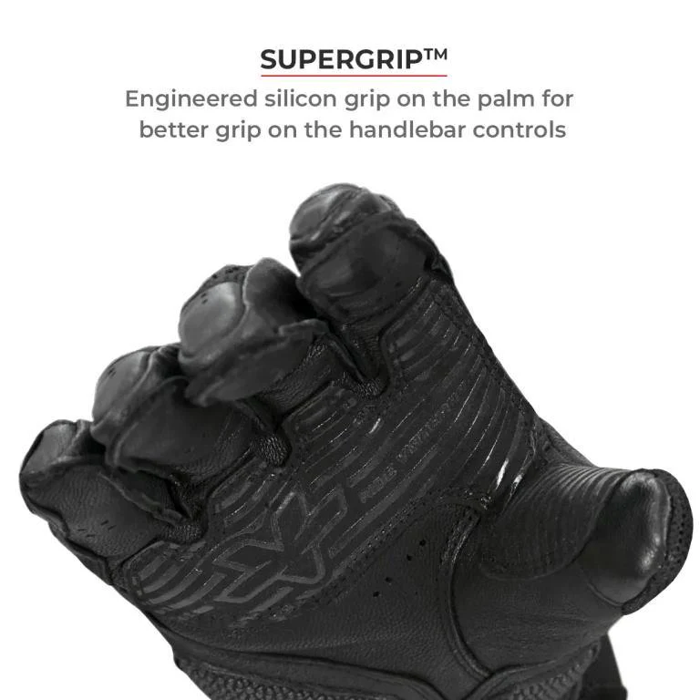 Viaterra Kruger – Motorcycle Touring Riding Gloves - Sunset Red - Image 3