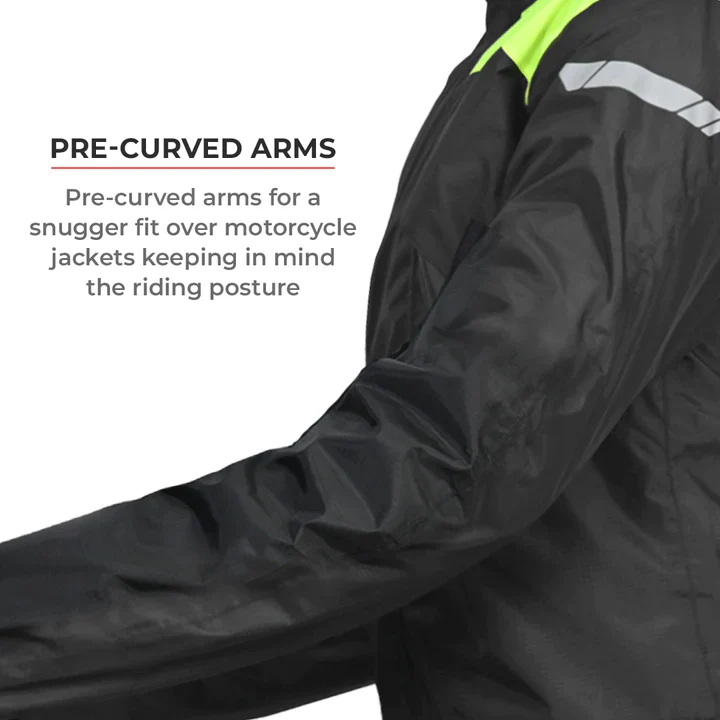 Viaterra P300 – Motorcycle Rain Jacket / Rain Coat for Riders - Image 6