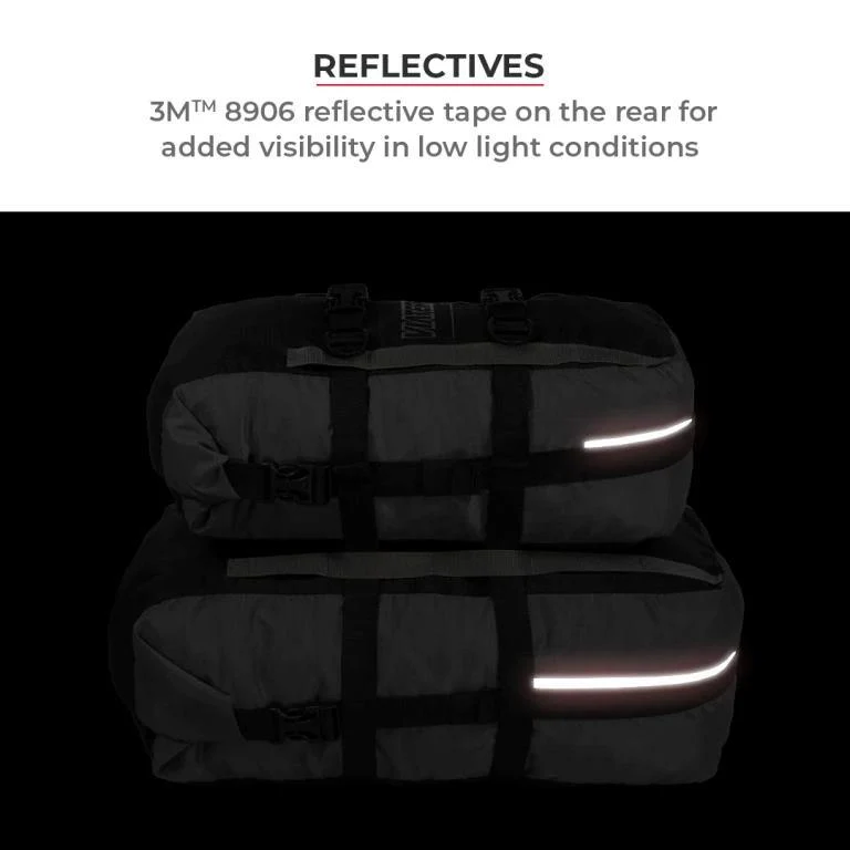 Viaterra Pod - 100% Waterproof Motorcycle Tail Bag - Grey - Image 4