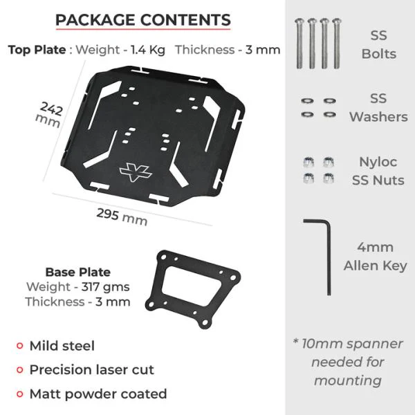 Viaterra Quick Mount Rear Rack - Royal Enfield Himalayan 2016-20 - Image 3