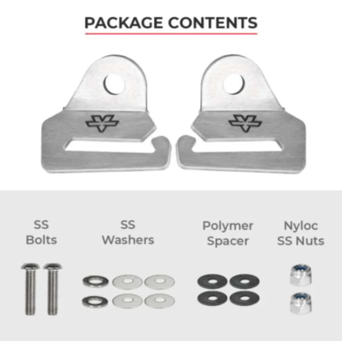 Viaterra Quick Release Strap Hooks- Silver - Image 4