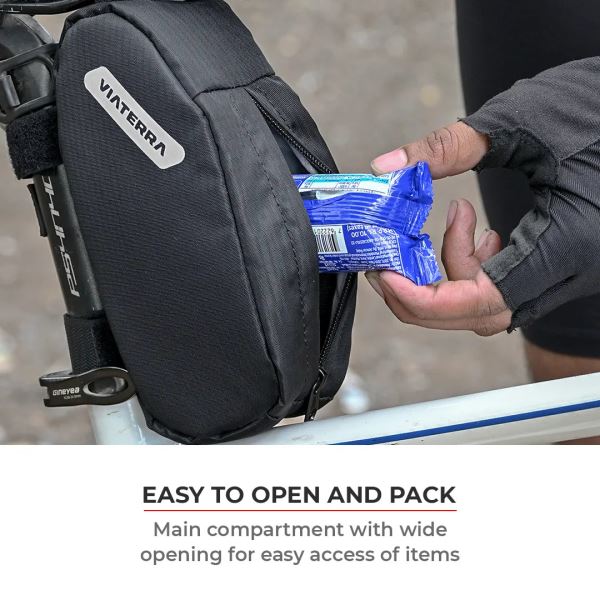 Viaterra-Seat Post Cycling Bag (Grey) - Image 7