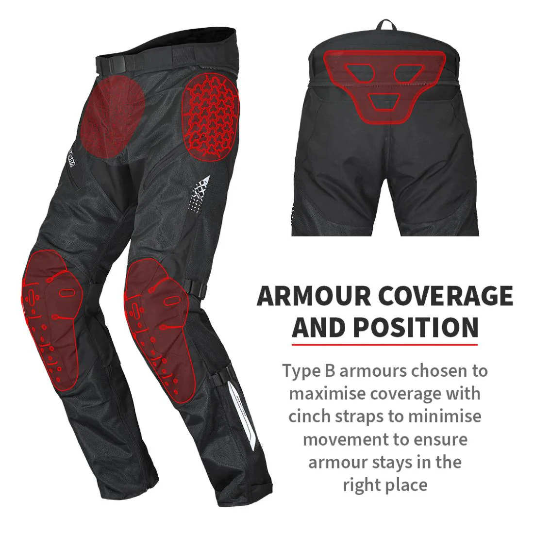 ViaTerra Spencer – Mesh Riding Pant Without Tailbone Armour - Black - Image 10