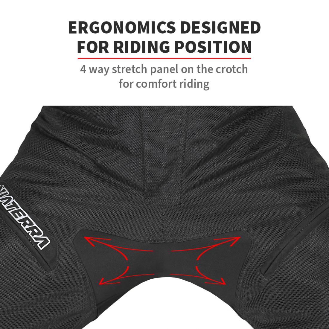 ViaTerra Spencer – Mesh Riding Pant Without Tailbone Armour - Black - Image 5